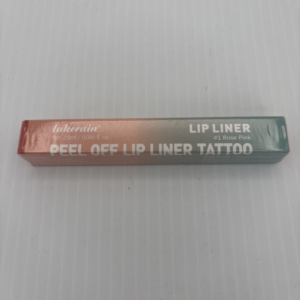 Lakerain Lip Liner Stain Peel Off Lip Stain #1 Rose Pink 0.12 oz - Long Lasting